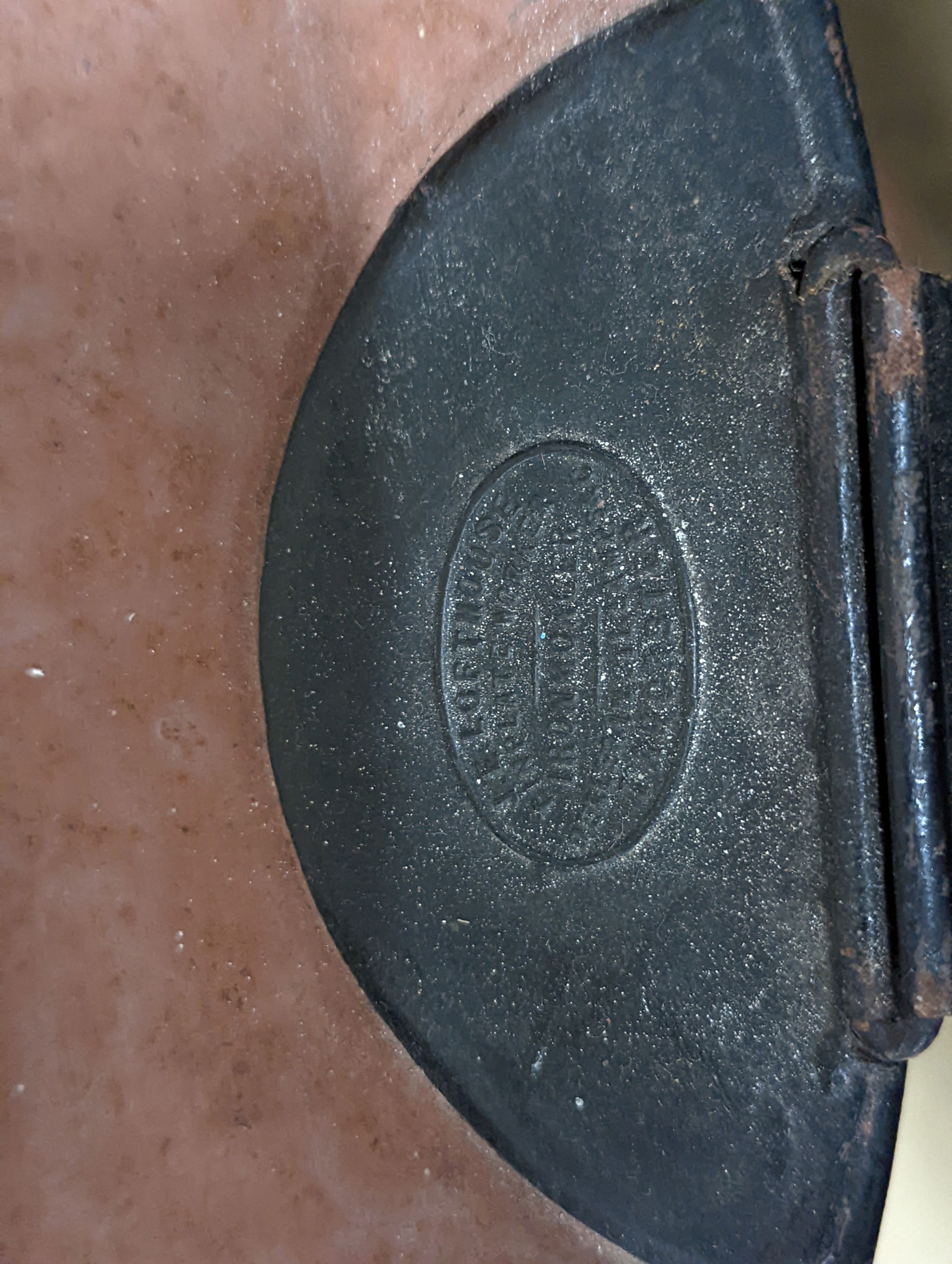 A painted tin bin decorated with a pig, diameter 47cm, height 70cm